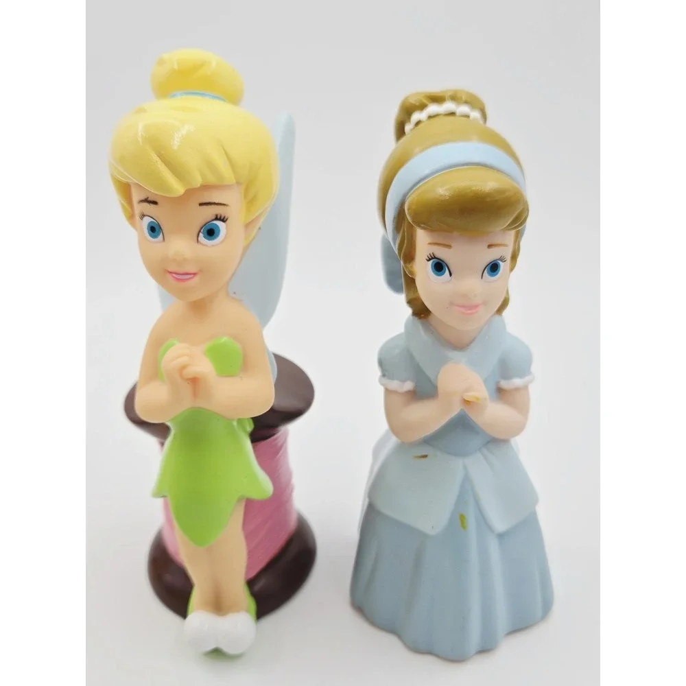 Vintage Disney Princess Vinyl Bath Toy Squirters Squeak Toy 5pc Set 5